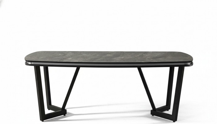 Iessdësch Iesszëmmer Holz Iessdëscher Dësch Stil Modern Schwaarz Design