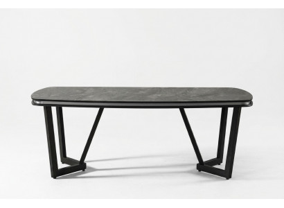 Modernt Iessdësch Iesszëmmer Holz Iessdëscher Dësch Stil Schwaarz Design