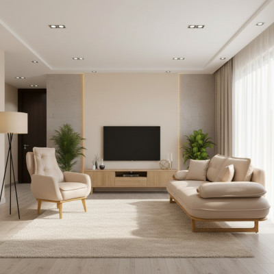 Modern Canapé-Set Designer 3-Sëtzer Luxus Polstersessel 3+1 Set