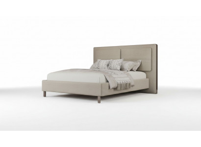 Polsterbett 180 x 200 cm Duebelbett Schlofzëmmer Luxus Holzmobilier nei