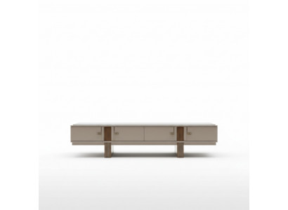Design Sideboard Kommode Anrichte Spigel Holz Beige Miwwel Neiegkeet