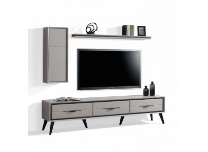 Stilvollen 3-dieren TV-Lowboard Modernen Mauer-Schaf Designer Regal
