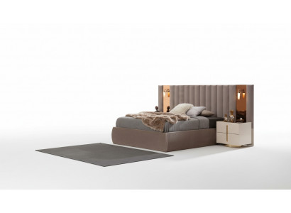 Stilvollen Schlofzëmmer Set Designer Schminktisch Holz 2x Nuetsdëscher