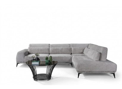 Elegante Ecksofa L-Form Luxus Wunnzëmmer Wunnlandschaft Sofas Couchen