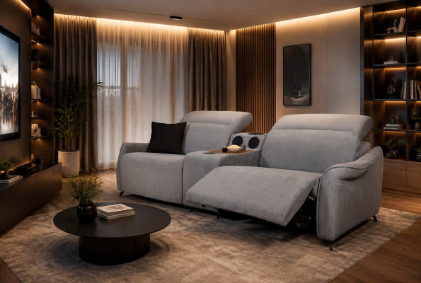 Groen Dekor Këssen Designer 3-Sëtzer Dräisëtzer Mat Museksanlag Modern