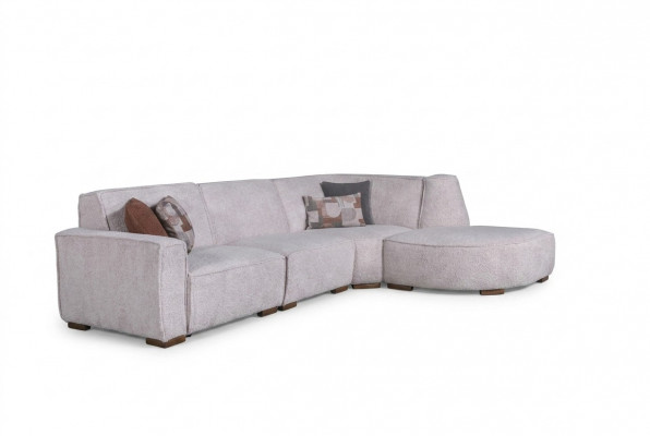 Exklusivt wäisst Ecksofa L-Form Wunnzëmmer Designer Couch Modern Miwwelen