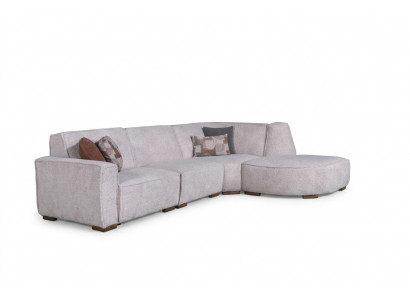 Exklusivt wäisst Ecksofa L-Form Wunnzëmmer Designer Couch Modern Miwwelen