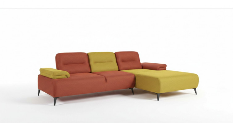 Zweefaarweg L-Form Ecksofa Designer Wunnzëmmer Sofa Modern Couchen