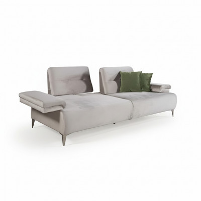 Hellbéis Sofa Designer 3-Sëtzer Wunnzëmmer Edel Couchen Moderne Sofae
