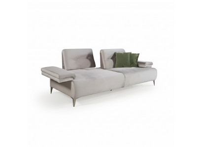 Hellbéis Sofa Designer 3-Sëtzer Wunnzëmmer Edel Couchen Moderne Sofae