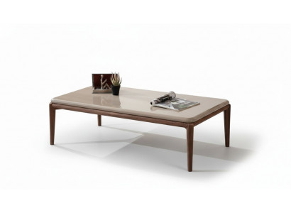 Braune Holz Couchtisch Wunnzëmmer Designer Miwwelen Luxus Stilvoll Dëscher