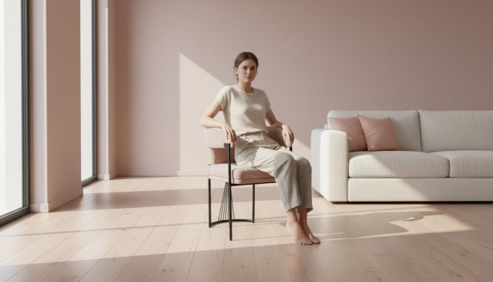 Beige Designer Stull Metallstullen Luxuriéis Iesszëmmer Gepolsterte Stullen