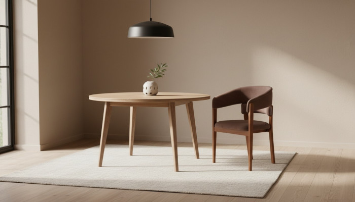 Brongen Designer Stull Iesszëmmerstull Textilstull Designer Holzbeen