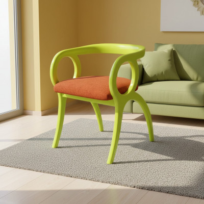 Grénge Designer Polstersëtz Einsitzer Iesszëmmer Luxuriéise Einsitzer