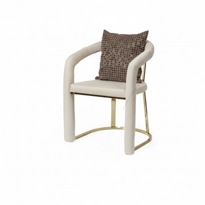 Beige Designer Stull Luxus Holzrahmen Designer Iesszëmmer Holz Still