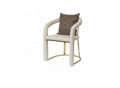 Beige Designer Stull Luxus Holzrahmen Designer Iesszëmmer Holz Still