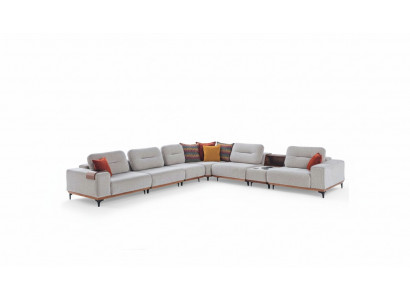 Wäisst Ecksofa Designer L-Form Couch Polstersofas Wunnzëmmer Couchen