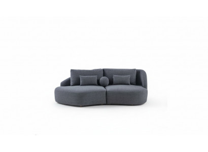 Stilvollen dräisëtzege grousse gielen Canapé fir d'Wunnzëmmer, moderner Couche.