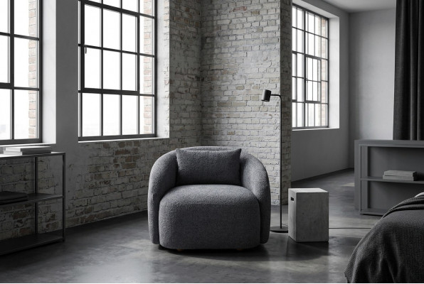 Groue Sëtz Relaxsëtz Lounge Sëtz Textil Gepolsterten Eenzelpersounen Miwwelstück