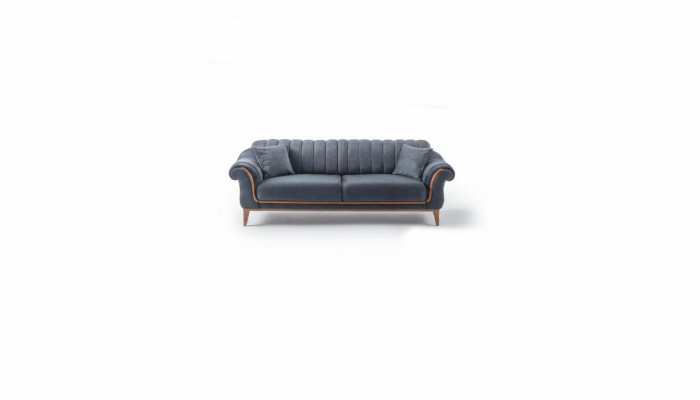 Svarzt stilvoll Drësëtzer moderne Canapé Wunnzëmmer Polstersofa nei.