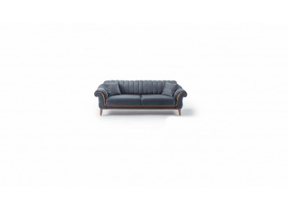 Svarzt stilvoll Drësëtzer moderne Canapé Wunnzëmmer Polstersofa nei.
