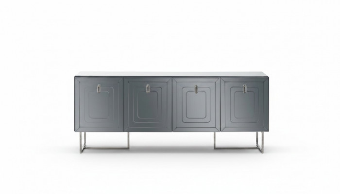 Gréng Wunnzëmmer Sideboard Luxus Holz Miwwelen 4-dieren Designer Kommode