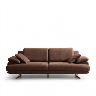 Luxuriéise dräisëtzege Designer 3-Sëtzer Wunnzëmmer Exklusiv Couches