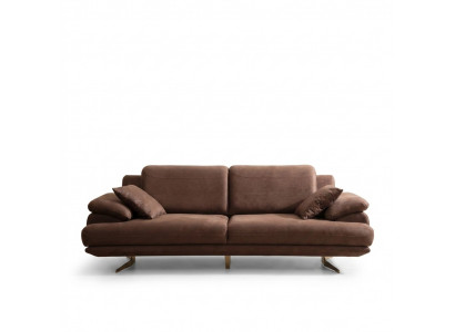 Luxuriéise dräisëtzege Designer 3-Sëtzer Wunnzëmmer Exklusiv Couches