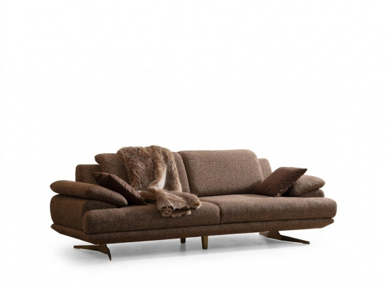 Stylvoll Dräisëtzer Wunnzëmmer-Sofa Luxus 3-Sëtzer Exklusiv Couch
