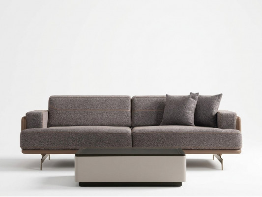 Groen dräisëtzer Luxus Wunnzëmmer Couchen Designer 3-Sëtzer Sofa