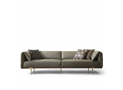 Gréng 3-Sëtzer Wunnzëmmer Lieder Canapé Designer Exklusiv Canapéen Sofas