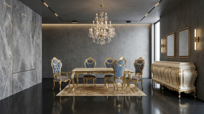 Luxuriéis Iesszëmmerset Iessdësch 6x Still Vitrin Spigel