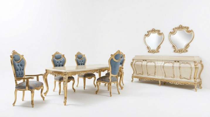 Luxuriéis Iesszëmmerset Iessdësch 6x Still Vitrin Spigel