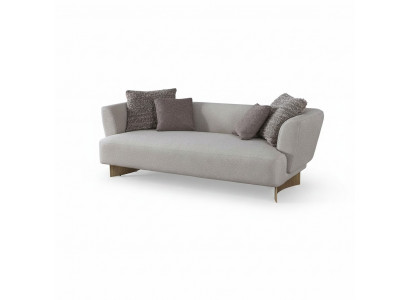 Groue Polster Drësëtz Wohnzëmmer Designer Couchen Holzgestell Sofa