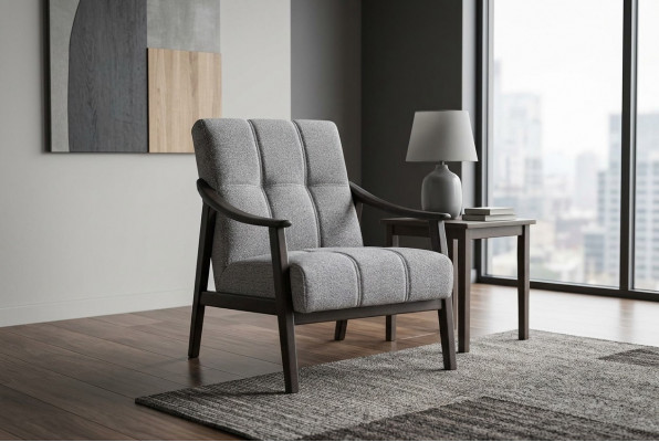 Designer gro Stull Wunnzëmmer Sëtzmiwwel Luxuriéist Holzgestell Nei
