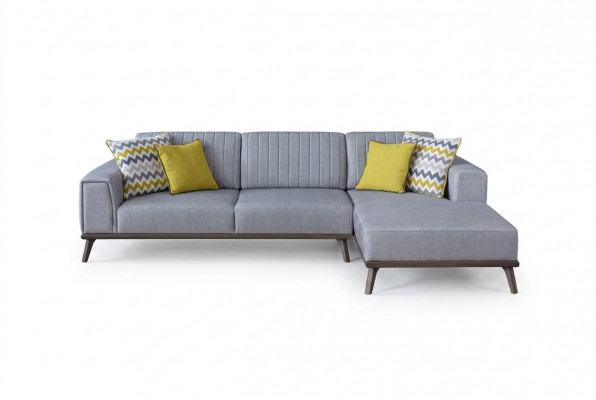 Gro L-Form Ecksofa Wunnzëmmer Wunnlandschaft Polstersofa Couchen