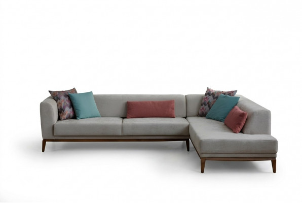 Gro Vagina Eckcouch L-Form Wunnlandschaft Wunnzëmmer Couchë Luxus Canapéen