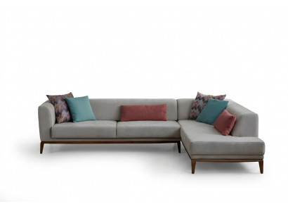 Gro Vagina Eckcouch L-Form Wunnlandschaft Wunnzëmmer Couchë Luxus Canapéen