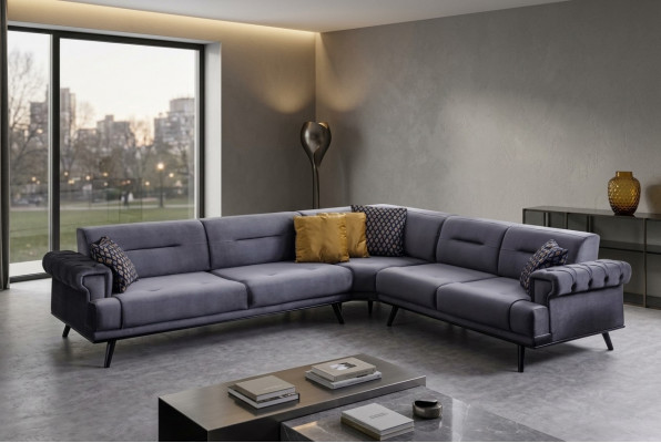Exklusivt gro Ecksofa L-Form Designer Sofa Modern Wohnzimmer Canapé