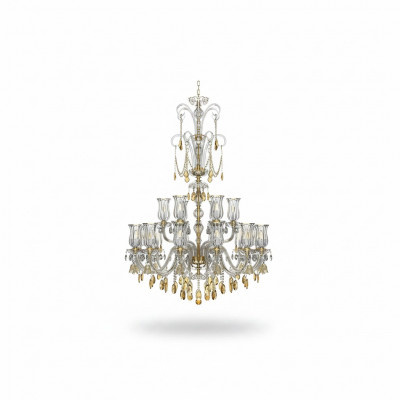 Designer Sëlwer Goldene Lüster Kronleuchter Wunnzëmmer Pendel Leuchter