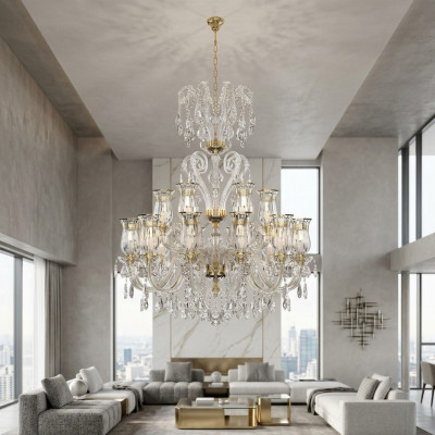 Designer Luster Modern Hängeleuchte Zëmmer Luxus Beliichtung Luucht