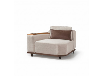 Beige Modulsofa Designer Ecksofaen L-Form Canapéën Wunnzëmmer Miwwelen Nei