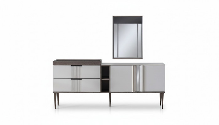 Luxus Iesszëmmer Set Exklusiv Bich mat 2x Spigel Set Neierung