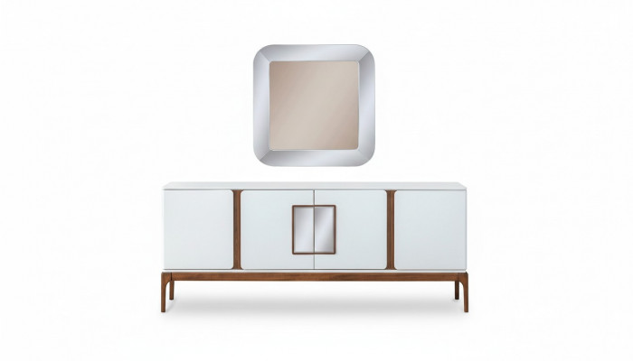 Luxus Iesszëmmer Set Anrichte Spigel 2 tlg Modern Iessgrupp Kommode