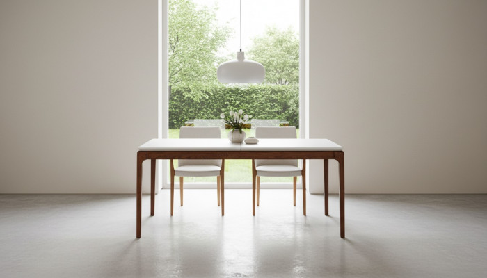 Exklusiven Designer-Iessdësch Modern Miwwelen an Iesszëmmer Wäiss Design