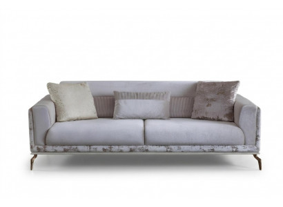 Modern Sofa 3 Sëtzer Miwwelen Wäiss Faarf am Wunnzëmmer Luxus Neiegkeet