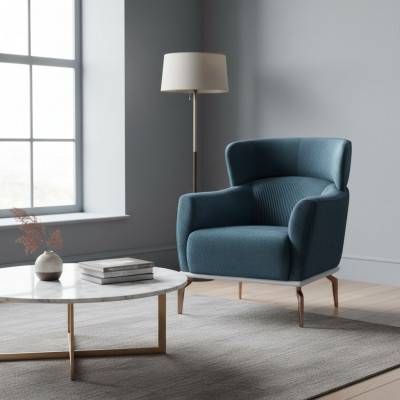 Design Still Moderne gréng Faarf Wonnerzëmmer Sëtzmiwwelen Textil Luxus Miwwelen