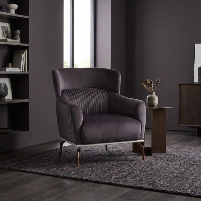 Fauteuil Modern Schwaarze Lounge Club Stuff Textil Luxus Design