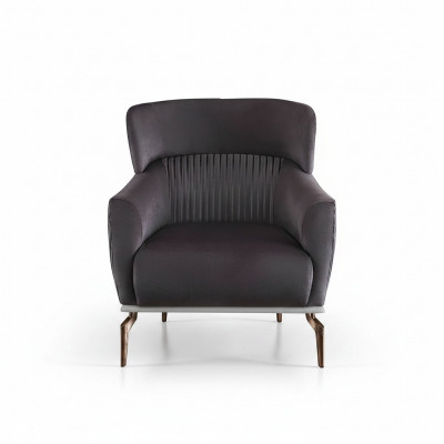 Fauteuil Modern Schwaarze Lounge Club Stuff Textil Luxus Design