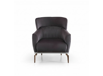 Fauteuil Modern Schwaarze Lounge Club Stuff Textil Luxus Design